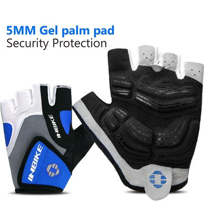 Inbike 5mm Gel Pad Half Finger Bike Bicycle Cycling Gloves (blue, X-large) Inbike 5mm Gel Pad Half Finger Bike Bicycle Cycling Gloves (blue, X-large)