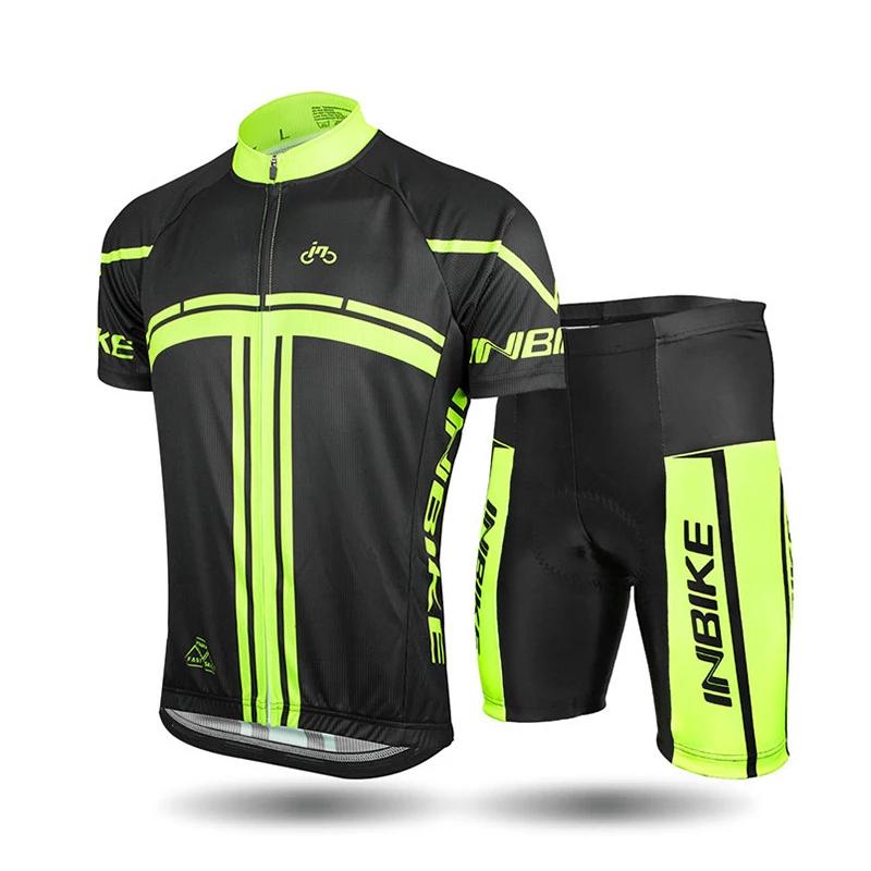 Men's Cycling Short Set – Jersey & Padded Bike Shorts Kit, Short Sleeve, Quick Dry, S-5XL