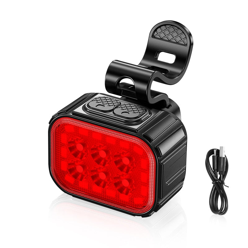 Front Rear Lights Q6 LED Bicycle Front Rear Lights