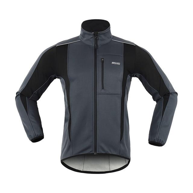 arsuxeo fahrradbekleidung ARSUXEO Winter Cycling Jacket Black / L