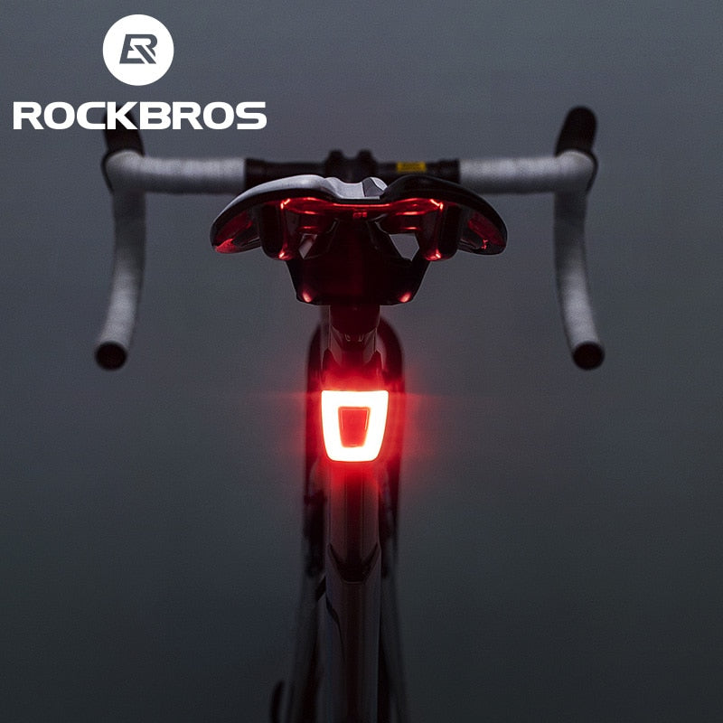 Luz traseira para bicicleta e capacete ROCKBROS 