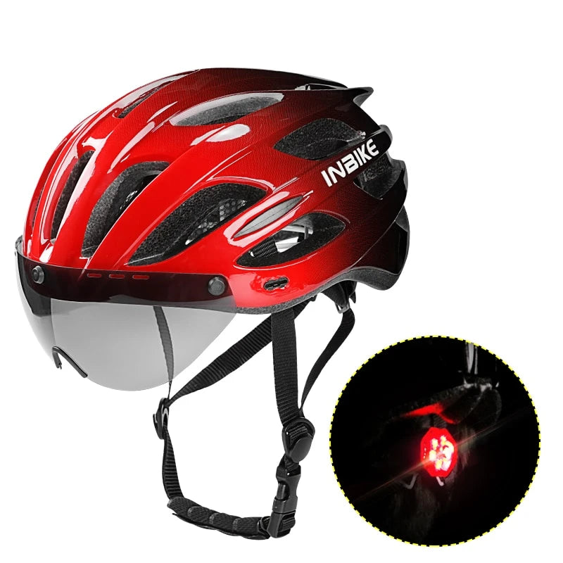INBIKE Light Bicycle Helmet with Taillight