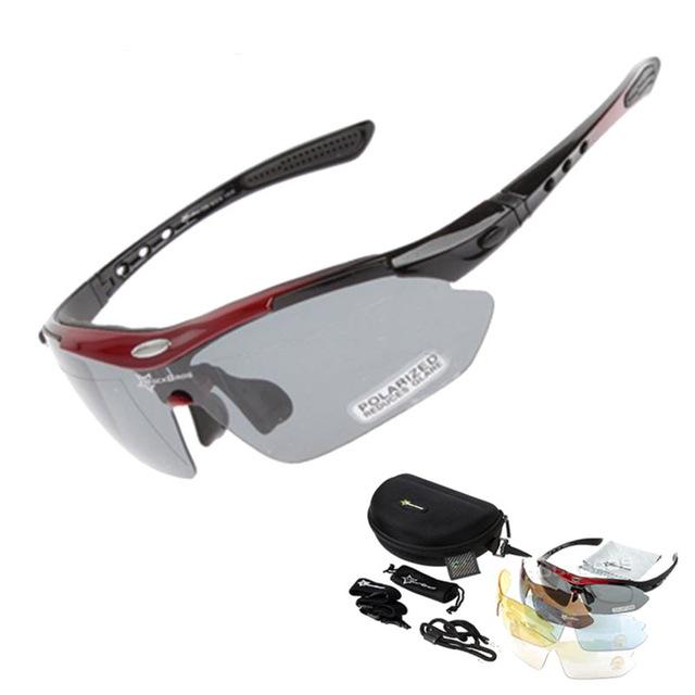 New RockBros Polarized Cycling Glasses Half Frame Sports Sunglasses 4  colors