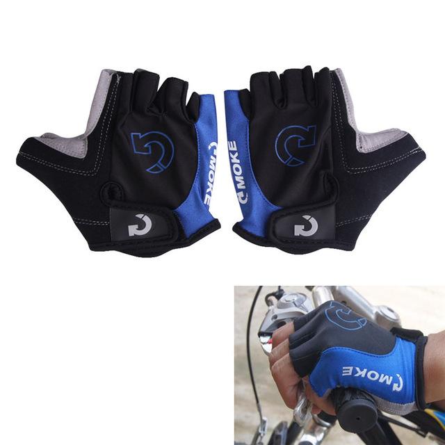 MOKE Half Finger Anti Slip Gel Pad Breathable Sports Cycling Gloves-Inbike Cycling