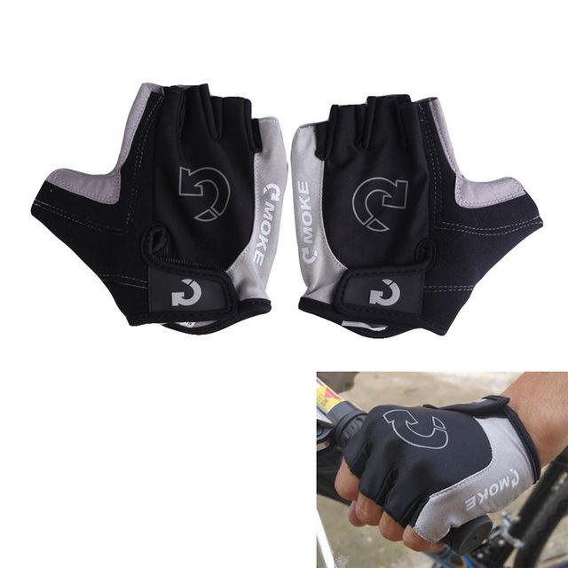 Half Finger Cycling Gloves Anti Slip Gel Pad Breathable Motorcycle