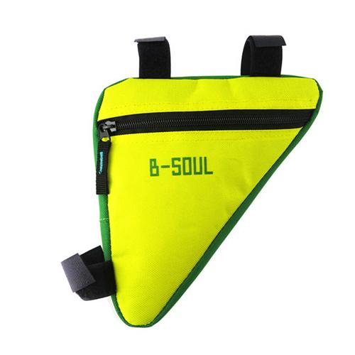 fahrradtasche b-soul (yellow) Waterproof Bike Triangle Bag For Bicycle, Front Frame Cycling Top Tube, Water Bottle, Pocket